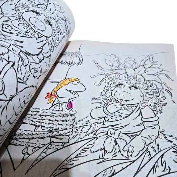 Jim Henson's 1999 MUPPETS GREAT BIG Coloring Book, And Muppets on wheels - Picture 6 of 7